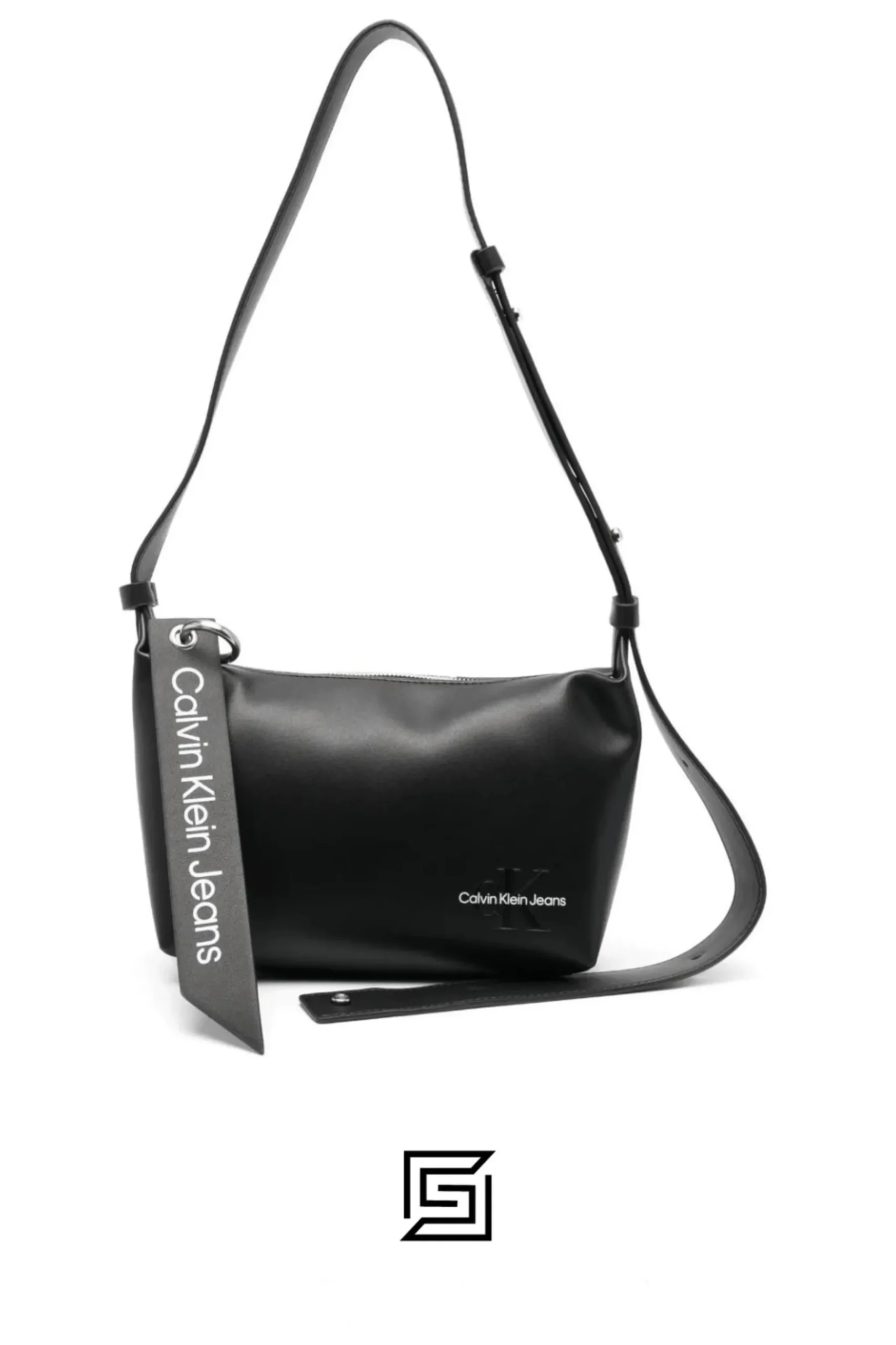 Bags,Leather,Women bags Calvin Klein Jeans K60K610552 logo-tag cross body bag black Calvin Klein