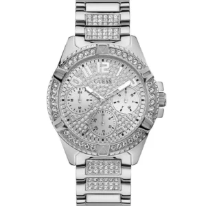 Original Watches,Women Guess original-watches W1156L1 ladies-silver-tone-case-silver-tone-stainless-steel-watch Guess