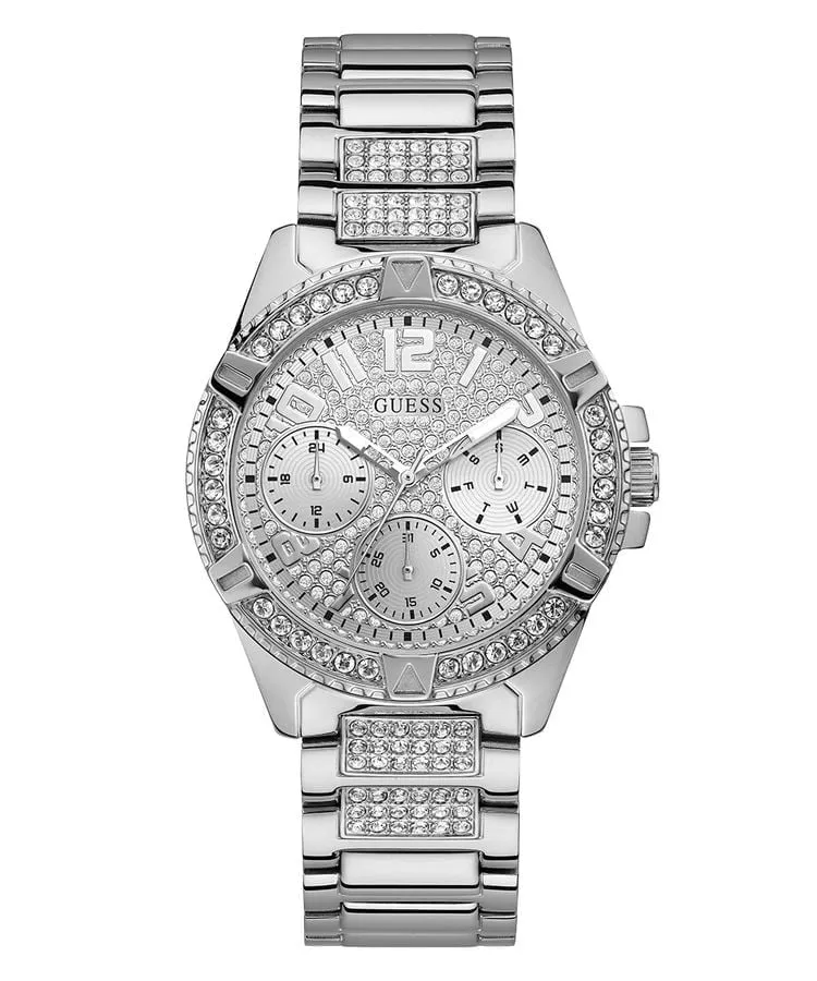 Original Watches,Women Guess original-watches W1156L1 ladies-silver-tone-case-silver-tone-stainless-steel-watch Guess