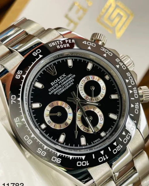 Men,Watches Rolex watches DAYTONA-M/SILVER X BLACK Rolex