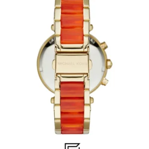 Watches,Women Michael Kors watches MK6139 Women's Golden Peach Stainless Steel Crystal Accented Chronograph Watch Michael Kors