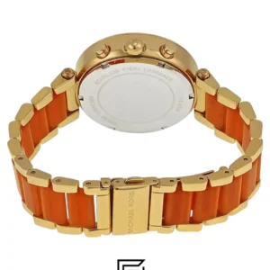 Watches,Women Michael Kors watches MK6139 Women's Golden Peach Stainless Steel Crystal Accented Chronograph Watch Michael Kors