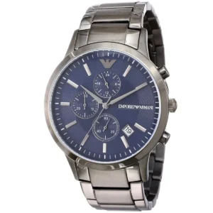 Men,Watches,Men,Original Watches Armani original-watches Renato Chronograph Quartz Blue Dial Men's Watch AR11215 Emporio Armani
