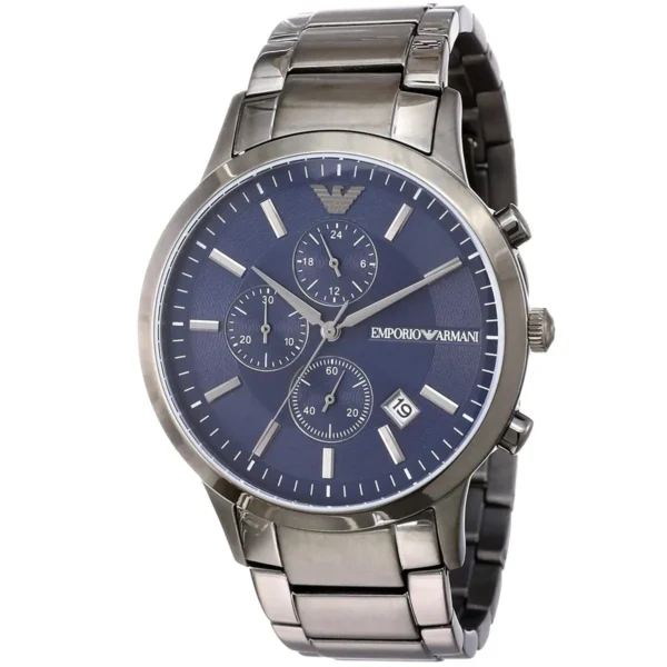 Men,Watches,Men,Original Watches Armani original-watches Renato Chronograph Quartz Blue Dial Men's Watch AR11215 Emporio Armani