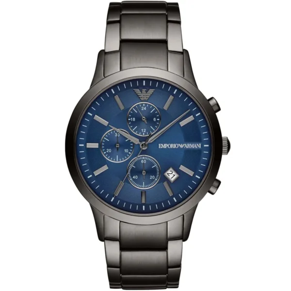 Men,Watches,Men,Original Watches Armani original-watches Renato Chronograph Quartz Blue Dial Men's Watch AR11215 Emporio Armani