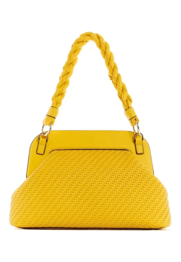 Bags,Leather,Women bags GUESS Hassie Soho Satchel Lemon yellow VG839706 Guess