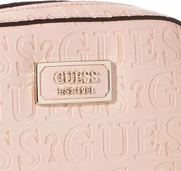 Bags,Leather,Women Guess bags KAMRYN LOGO Crossbody Top Zip Peach, Women's Bag Shoulder Bag Handbag Guess