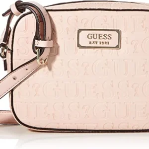 Bags,Leather,Women Guess bags KAMRYN LOGO Crossbody Top Zip Peach, Women's Bag Shoulder Bag Handbag Guess