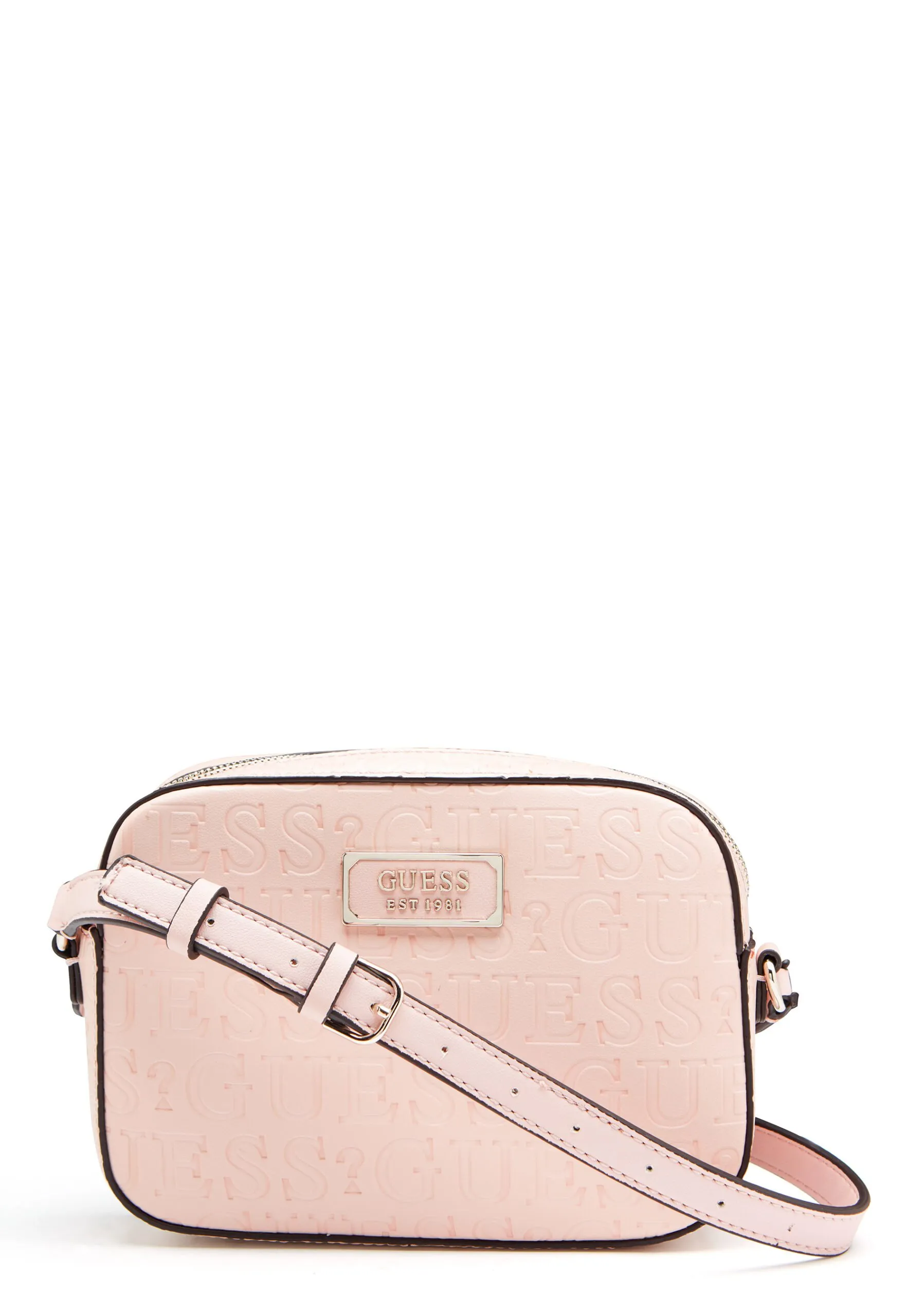 Bags,Leather,Women Guess bags KAMRYN LOGO Crossbody Top Zip Peach, Women