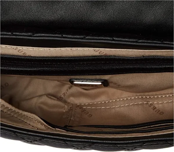 Bags,Leather,Women Guess bags womens Illy Convertible Crossbody Flap, Black, One Size US Guess
