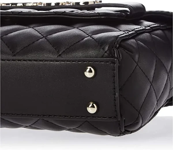 Bags,Leather,Women Guess bags womens Illy Convertible Crossbody Flap, Black, One Size US Guess