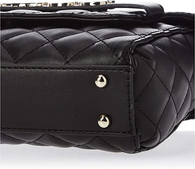 Bags,Leather,Women Guess bags womens Illy Convertible Crossbody Flap, Black, One Size US Guess