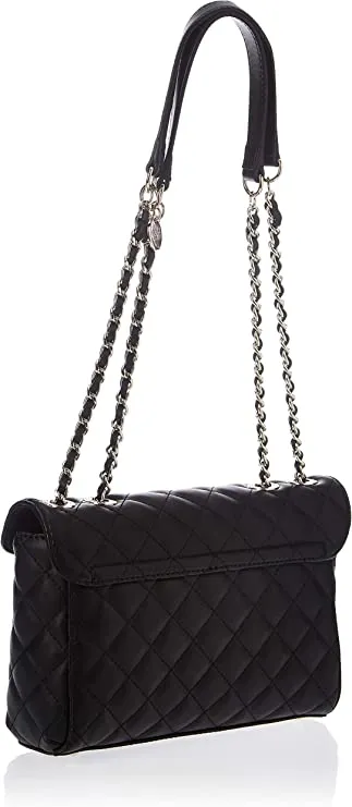 Bags,Leather,Women Guess bags womens Illy Convertible Crossbody Flap, Black, One Size US Guess