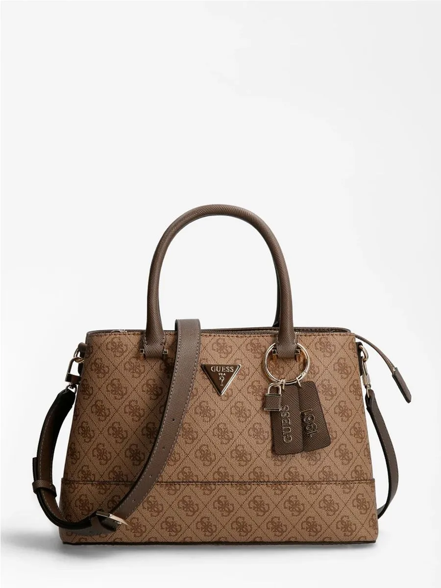 Bags,Leather,Women bags MALA GUESS CORDELIA LOGO LUXURY SATCHEL BG837706 LEB Guess