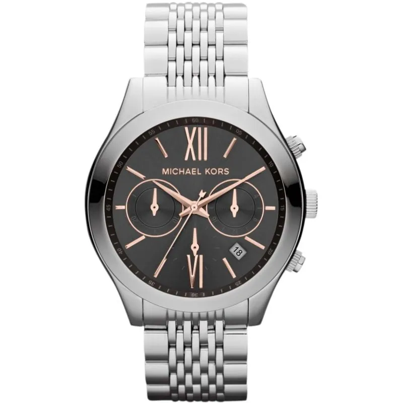 Watches,Women Michael Kors watches Brookton For Women Gray Dial Stainless Steel Band Chronograph Watch - MK5761 Michael Kors