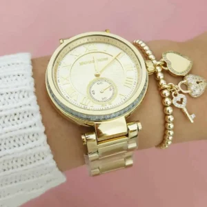 Original Watches,Women Michael Kors original-watches Skylar Champagne Dial Gold-tone Ladies Watch - MK5867 Michael Kors