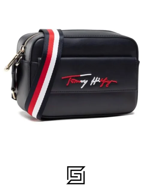 Bags,Leather,Women leather DARK BLUE TOMMY HILFIGER BAG DW5 DESERT SKY AW0AW11073 Tommy Hilfiger