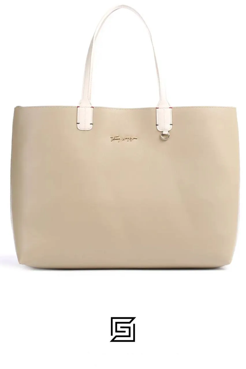 Bags,Leather,Women leather HANDBAG TOMMY HILFIGER Iconic Tommy Tote AW0AW12017 AEG Tommy Hilfiger