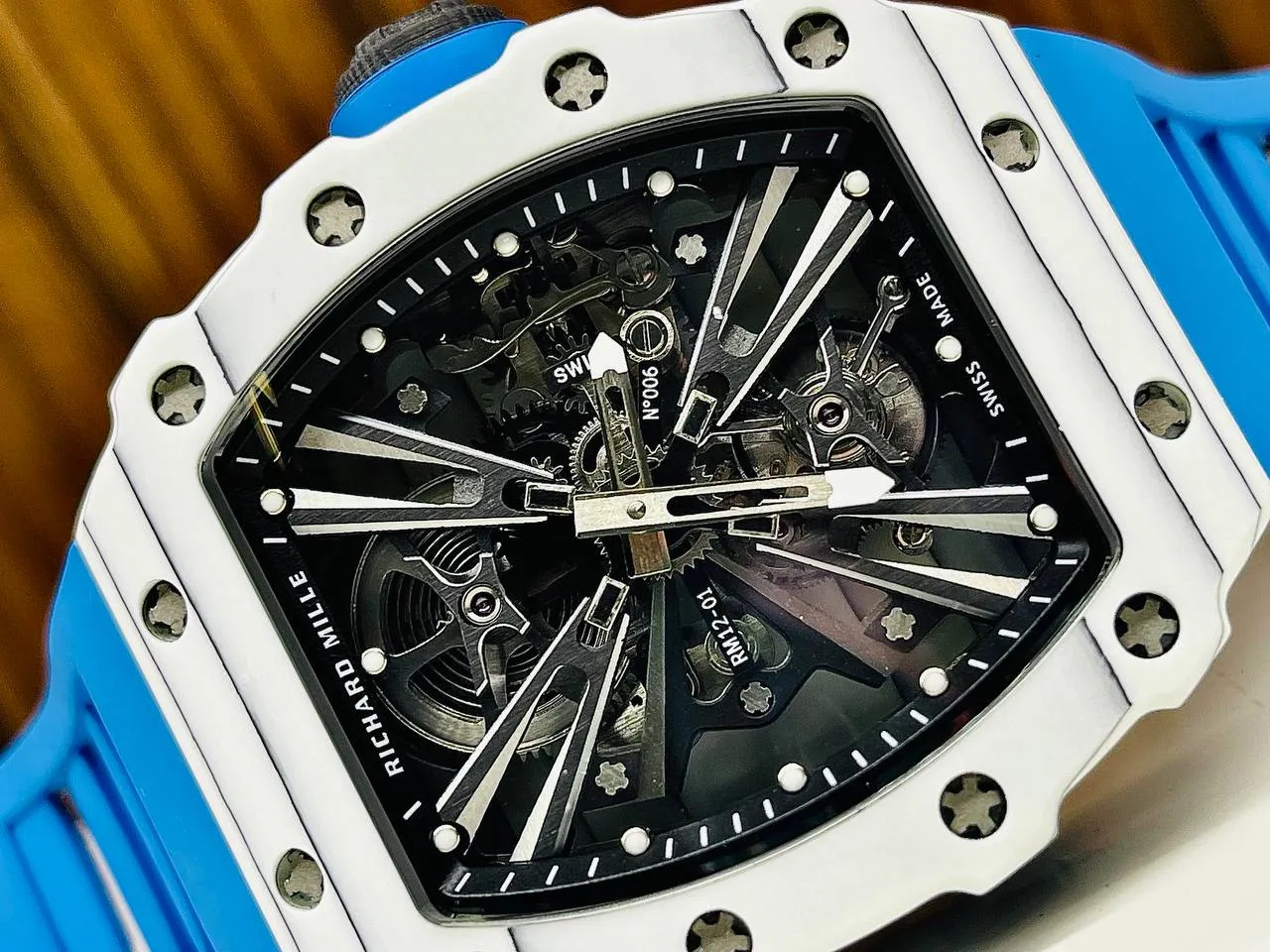 Men,Watches Richard Mille watches RM12-01 CA-FQ LIMITED EDITION RAFAEL NADAL BLUE Richard Mille
