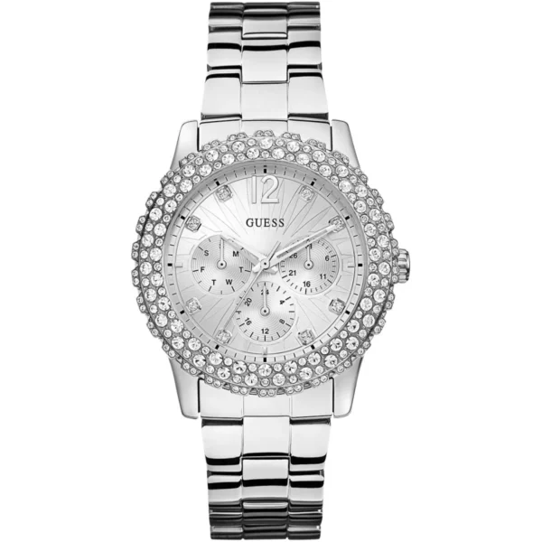 Original Watches,Women Guess original-watches w0335l1-womens-watch-analogue-quartz-silver-dial-silver-steel-strap Guess