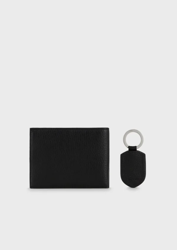 Leather,Wallets,Men Emporio Armani leather Y4R222 Y068E WALLET AND MEDAL Emporio Armani
