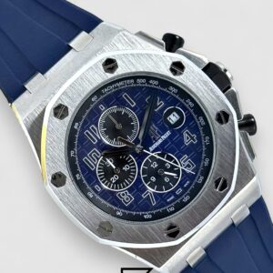 Audemars Piguet Royal Oak Offshore Chronograph - Navy Blue Dial & Rubber Strap - Image 2