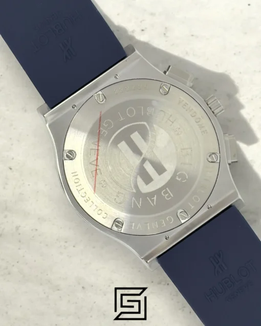 Men,Watches watches HUBLOT CLASSIC NEW - Blue Rubber Band - Blue Dial - Silver Body Hublot