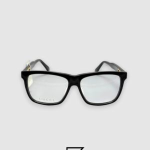 Gucci GG0268 Optical Glasses -  Black Frame with Gold Logo - Image 2