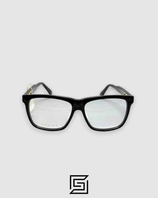 Gucci GG0268 Optical Glasses -  Black Frame with Gold Logo
