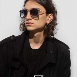 John Dalia BARD C301 Grey Lenses and Black Frame Sunglasses - Image 3