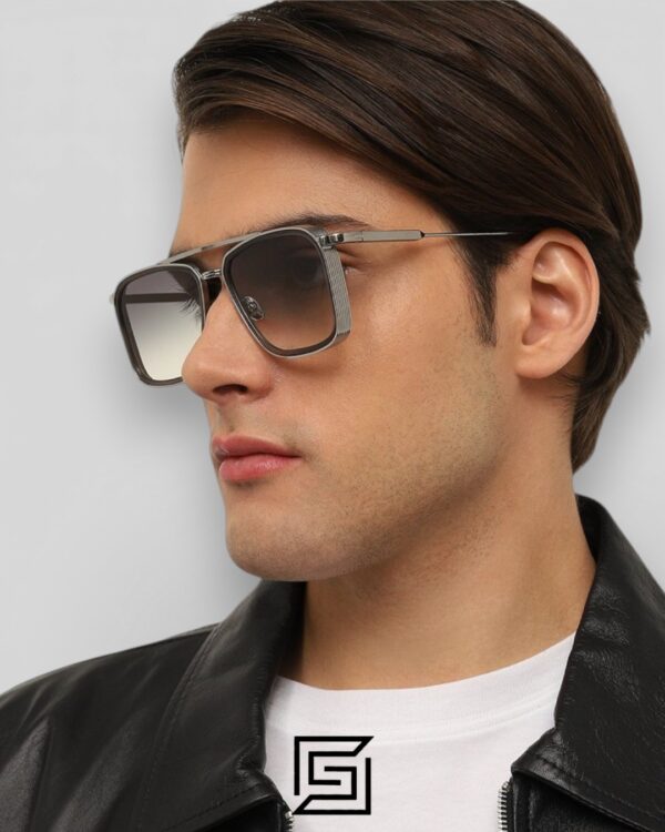 John Dalia BARD C301 Grey Lenses and Black Frame Sunglasses