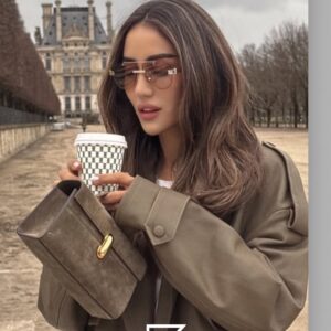 ⁦Bottega Veneta BV1342 001 Honey Lenses and Gold x Silver Frame Luxury Aviator Sunglasses⁩ - الصورة ⁦13⁩