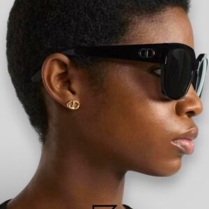 Dior Glow S1F Black Lenses and Black Frame Luxury Sunglasses - Image 4