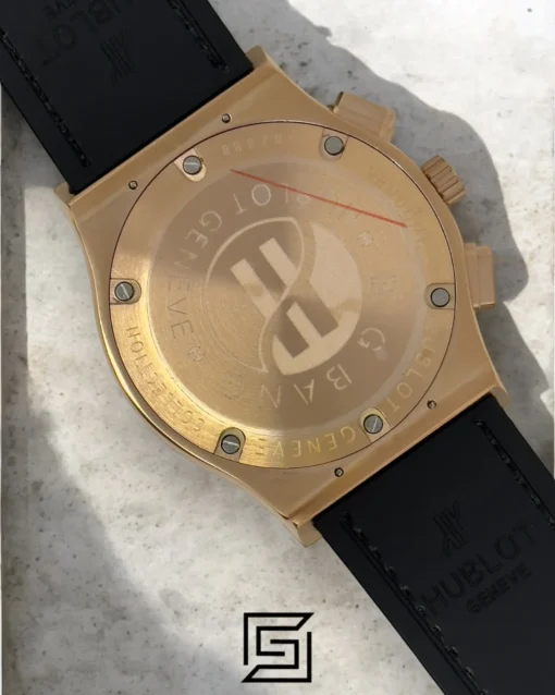 Men,Watches watches HUBLOT CLASSIC NEW- Green Chamois Band- Black Dial - Rose Body Hublot