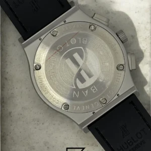 Men,Watches watches HUBLOT CLASSIC NEW - Black Leather Band - Black Dial - Grey Titanium Body Hublot