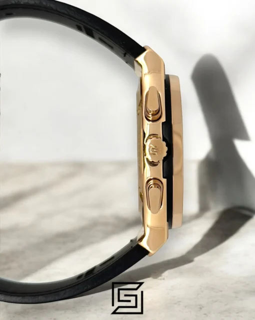 Men,Watches watches HUBLOT CLASSIC NEW - Black Leather Band - Black Dial - Rose Body Hublot