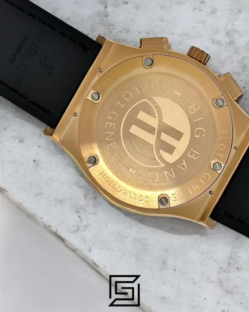 Men,Watches watches HUBLOT CLASSIC NEW - Black Leather Band - Black Dial - Rose Body Hublot