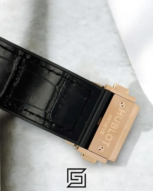 Men,Watches watches HUBLOT CLASSIC NEW - Black Leather Band - Black Dial - Rose Body Hublot