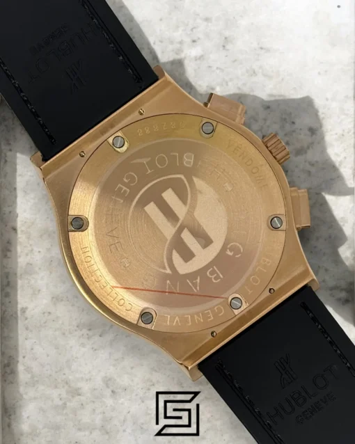 Men,Watches watches HUBLOT CLASSIC NEW- Brown Chamois Band - Black Dial - Rose Body Hublot