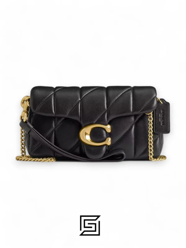 Bags,Leather,Women Coach leather Tabby Crossbody Wristlet With Pillow Quilting CP018 Black Coach