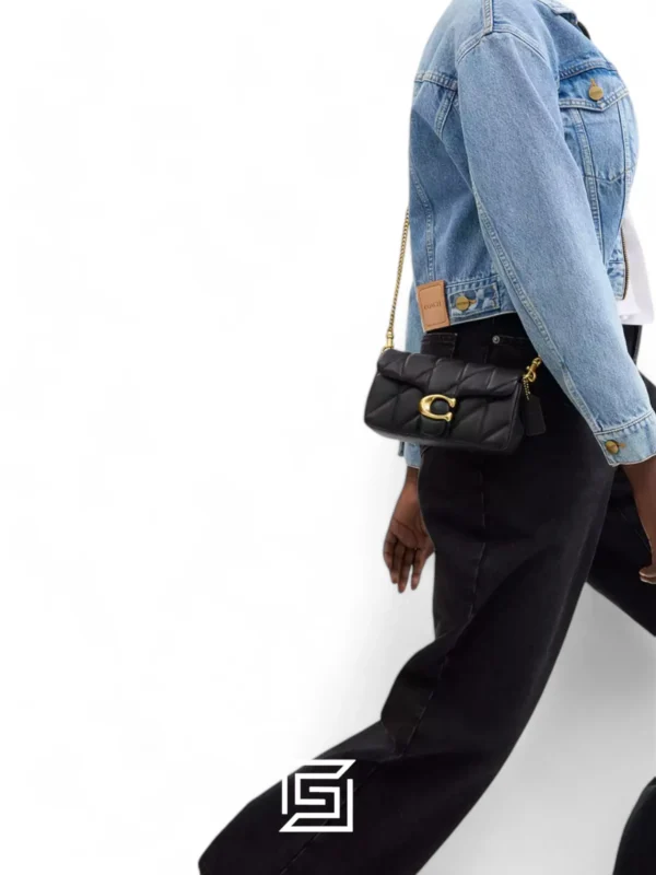 Bags,Leather,Women Coach leather Tabby Crossbody Wristlet With Pillow Quilting CP018 Black Coach