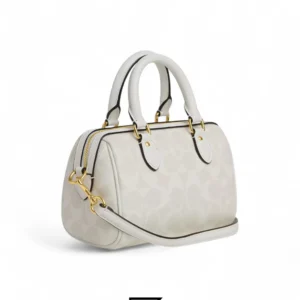 Bags,Leather,Women Coach leather Mini Rowan Crossbody In Signature Canvas CS183 Coach