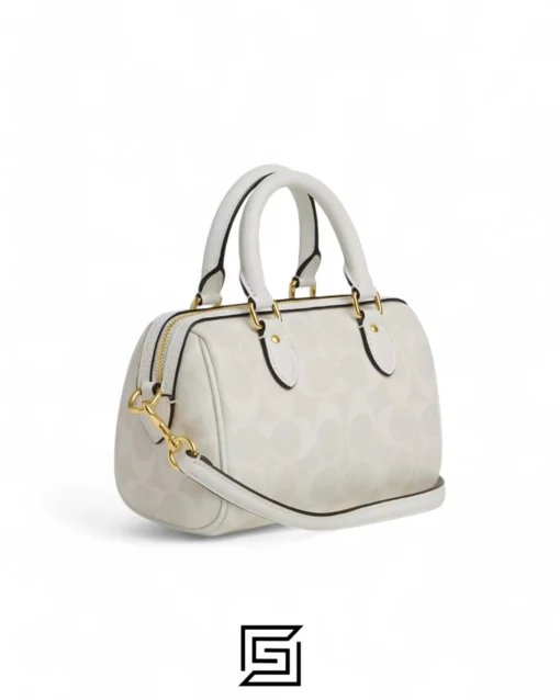 Bags,Leather,Women Coach leather Mini Rowan Crossbody In Signature Canvas CS183 Coach