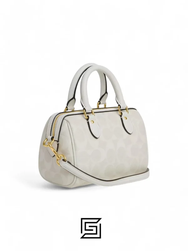 Bags,Leather,Women Coach leather Mini Rowan Crossbody In Signature Canvas CS183 Coach