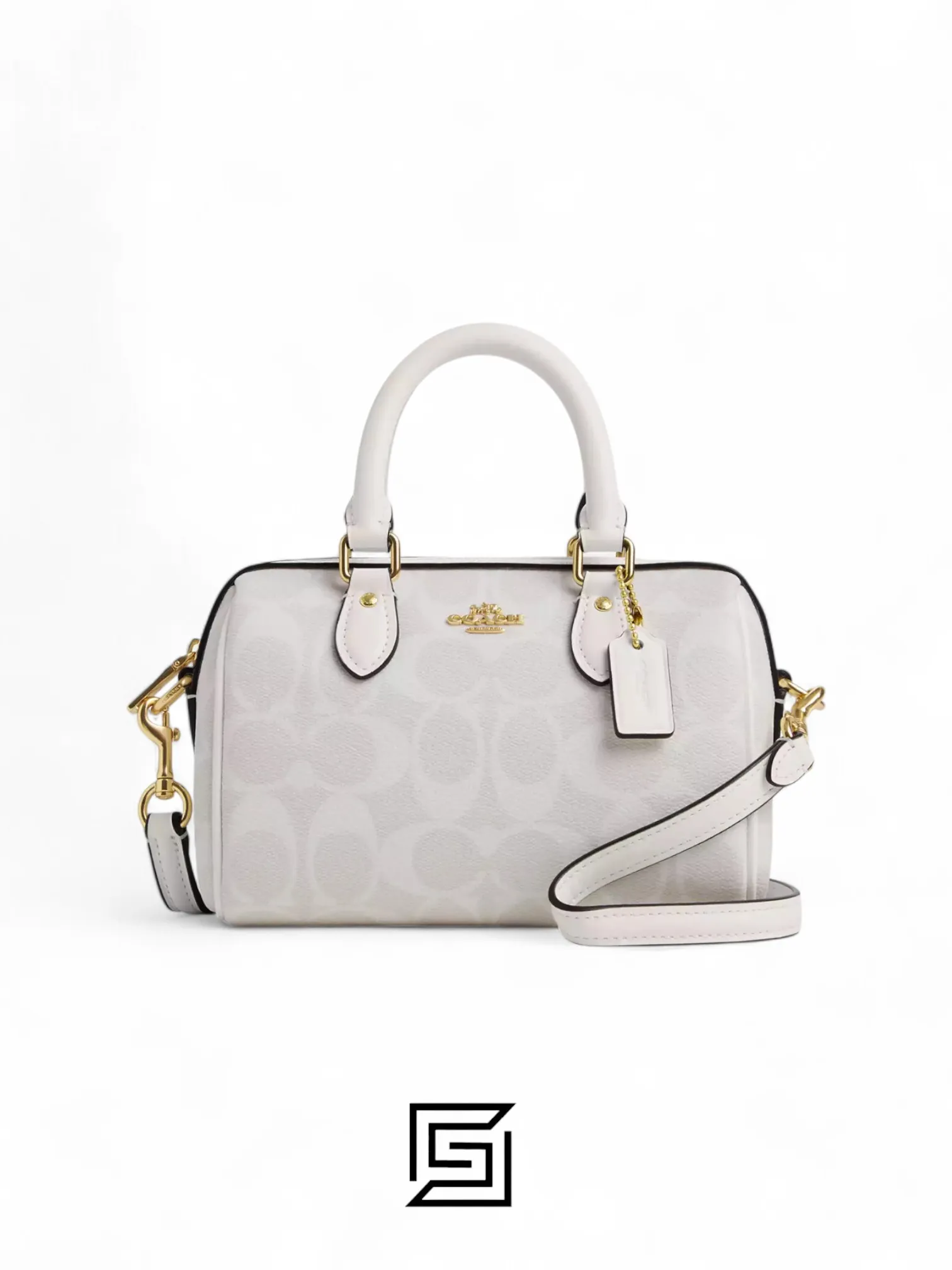 Bags,Leather,Women Coach leather Mini Rowan Crossbody In Signature Canvas CS183 Coach