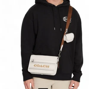 Bags,Leather,Men,Women leather Heritage Convertible Crossbody With Coach Stripe CG998 Coach