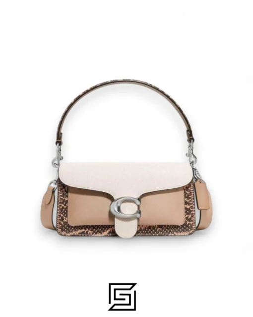 Bags,Leather,Women Coach Tabby 26 Leather & Snakeskin Shoulder Bag Style No.39972 Coach