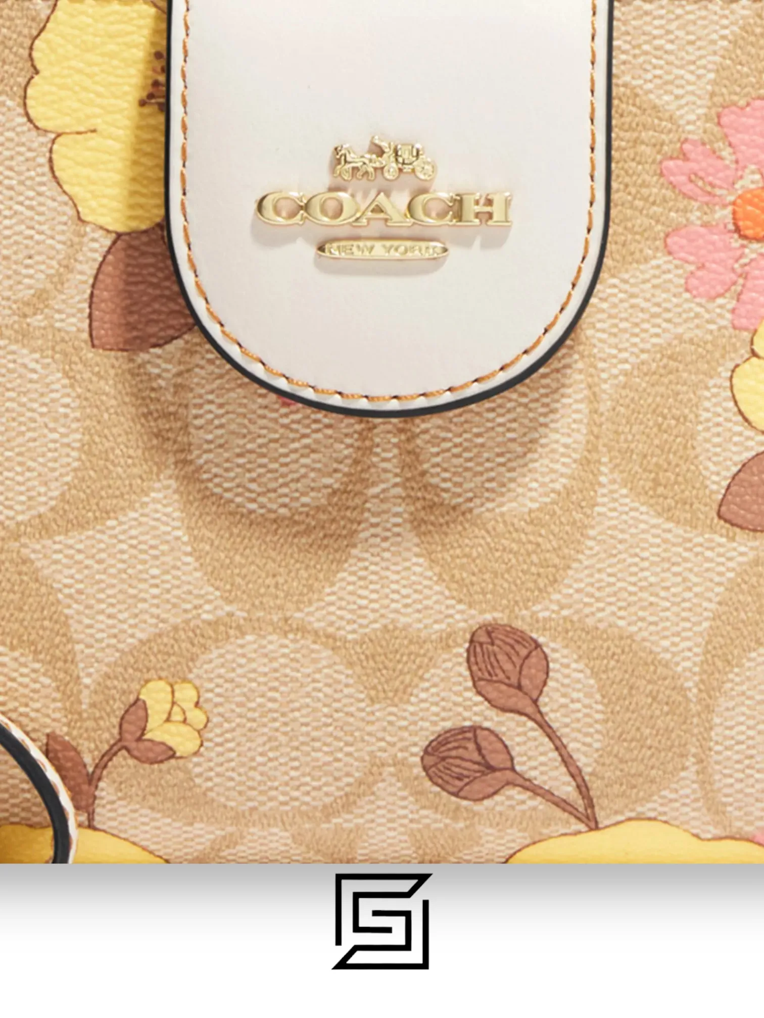 Leather,Wallets,Women Phone Wallet In Signature Canvas With Floral Cluster Print Style No. CH720 Coach