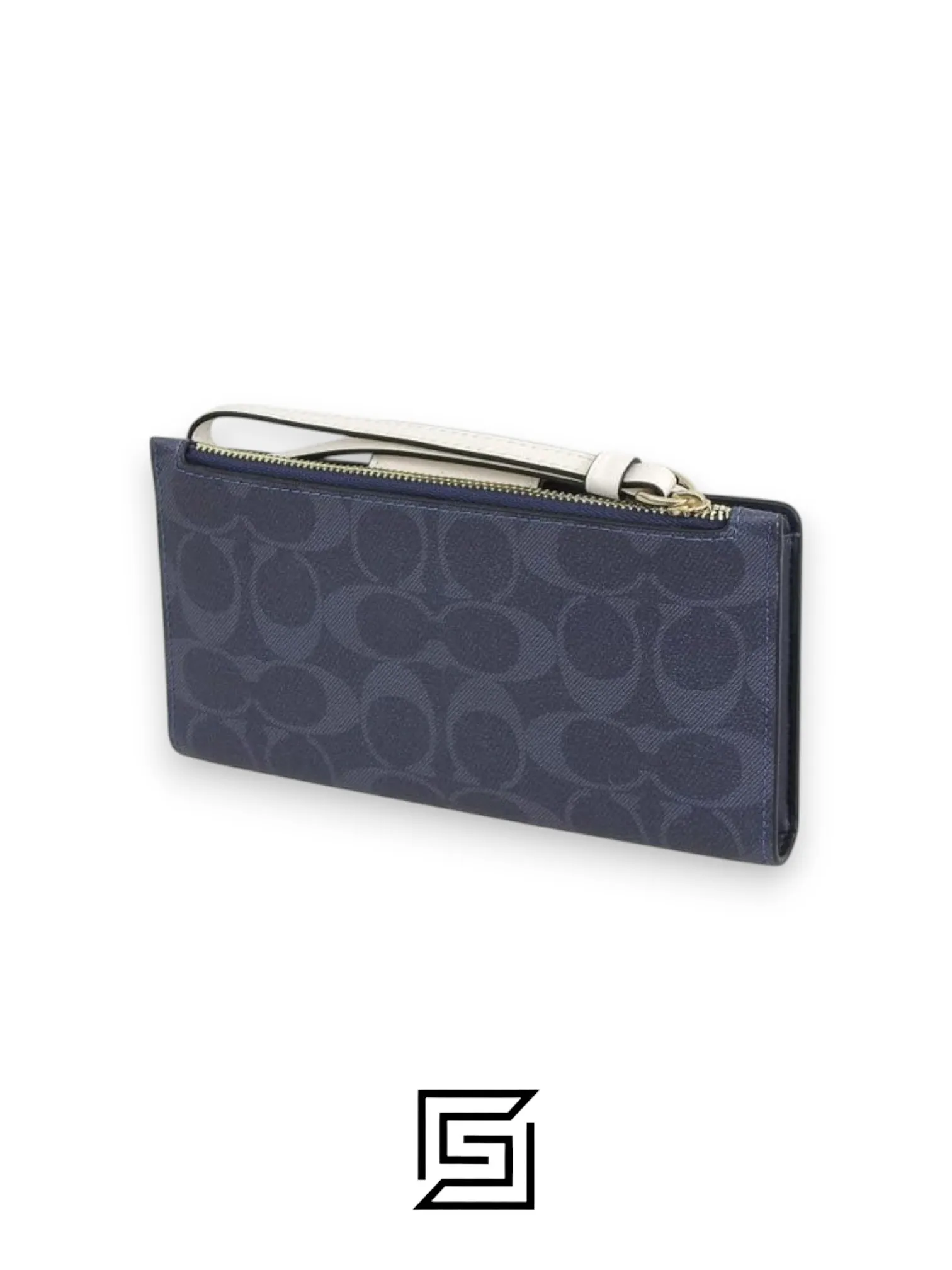 Leather,Wallets,Women Phone Wallet In Colorblock Signature Grey x White Style No. C2874 Coach