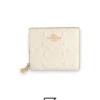 Leather,Wallets,Women Snap Wallet In Signature Canvas C6942 White Coach
